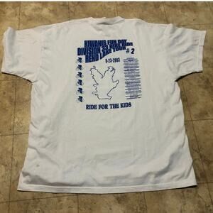 Vintage 2003 Kiwanis Rend Lake Bike Tour White T-Shirt 2XL